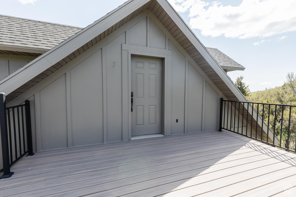 View of deck