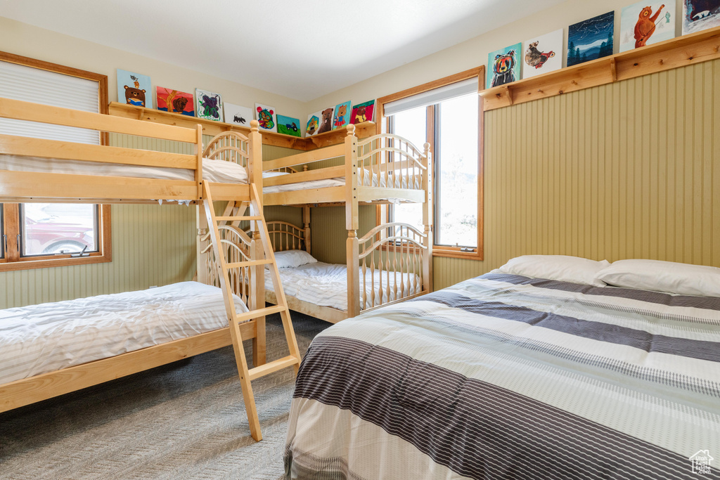 Bedroom featuring carpet flooring