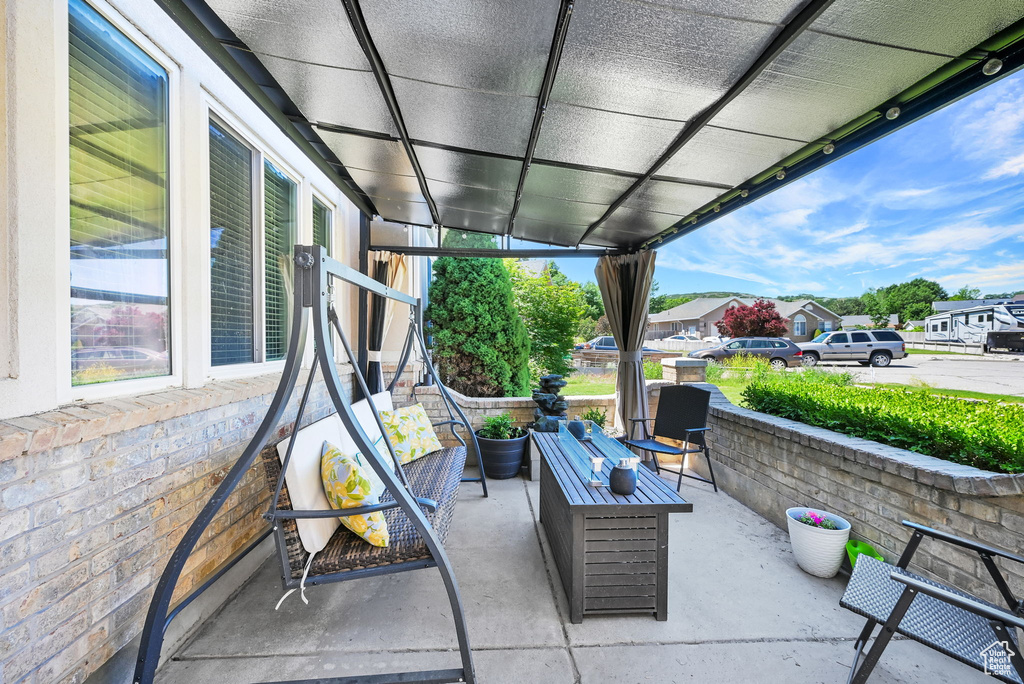 View of patio / terrace with a residential view