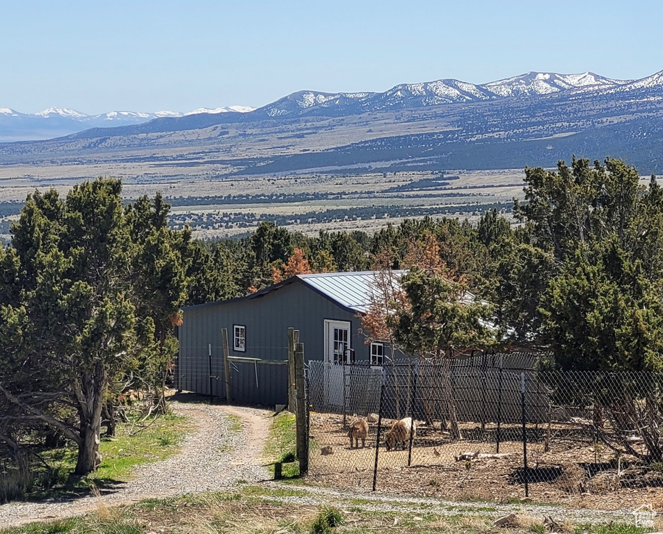 View of mountain background