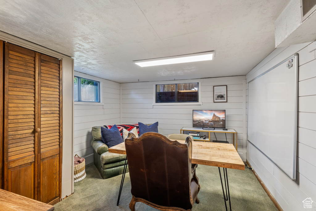View of carpeted office