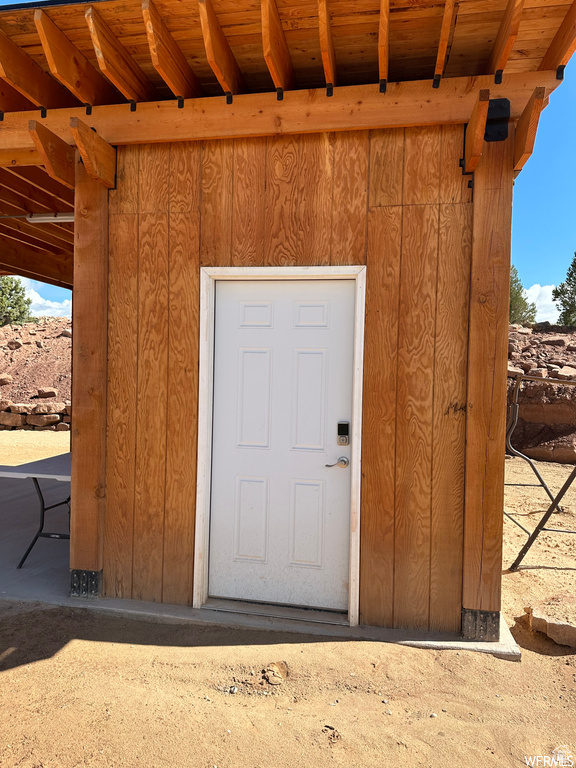 View of entrance to property