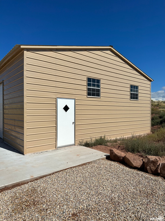 View of outdoor structure