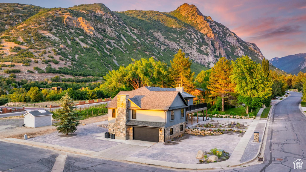 View of mountain backdrop