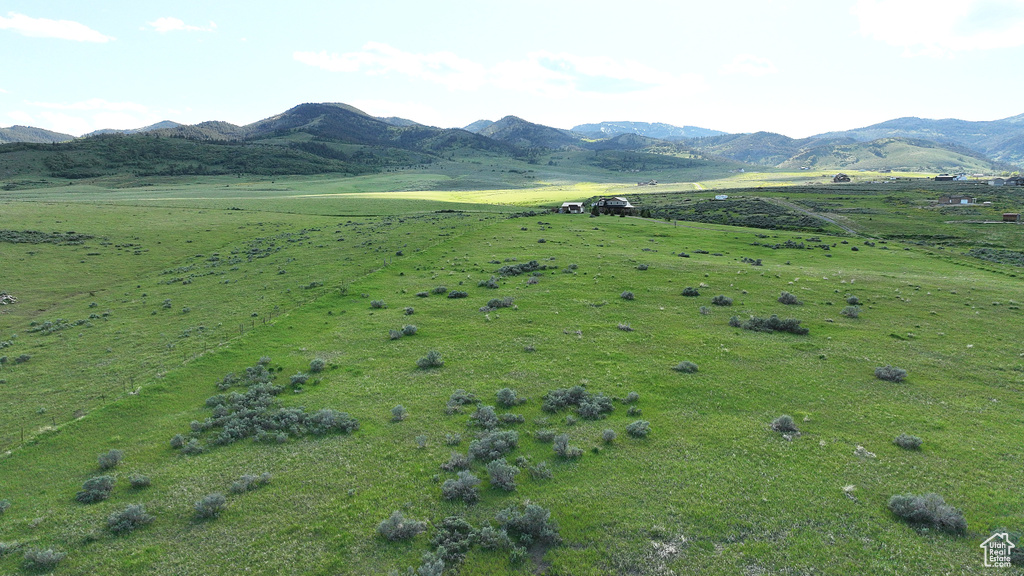 Mountain view featuring rural landscape