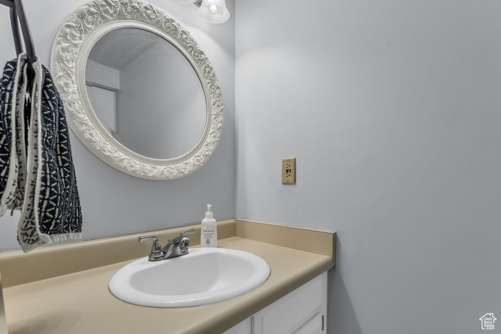 Bathroom featuring vanity