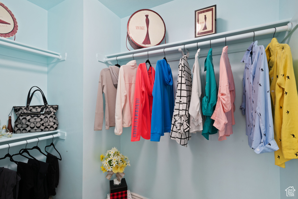 View of spacious closet