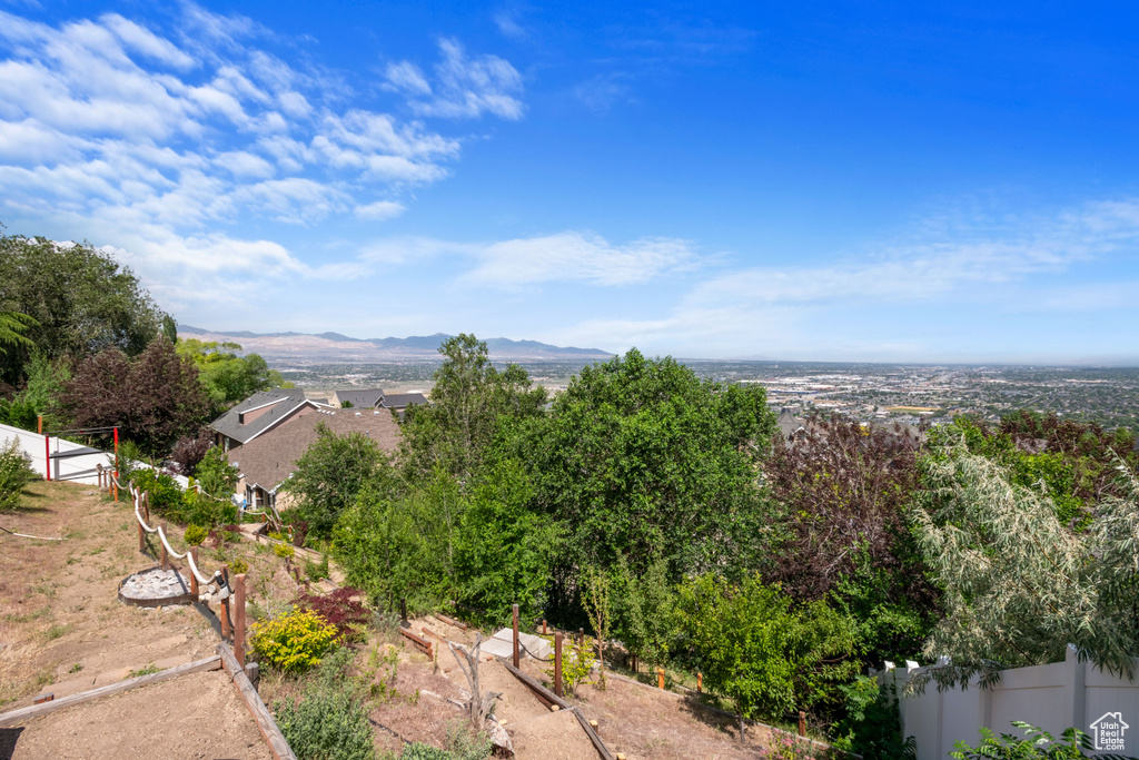 View of mountain background