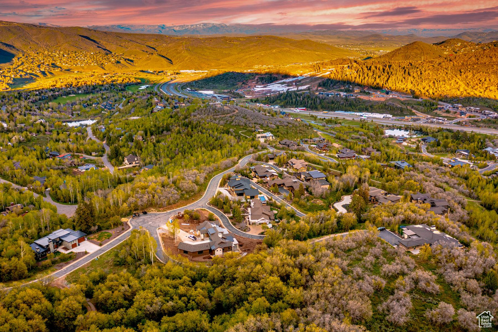 Aerial view of mountains