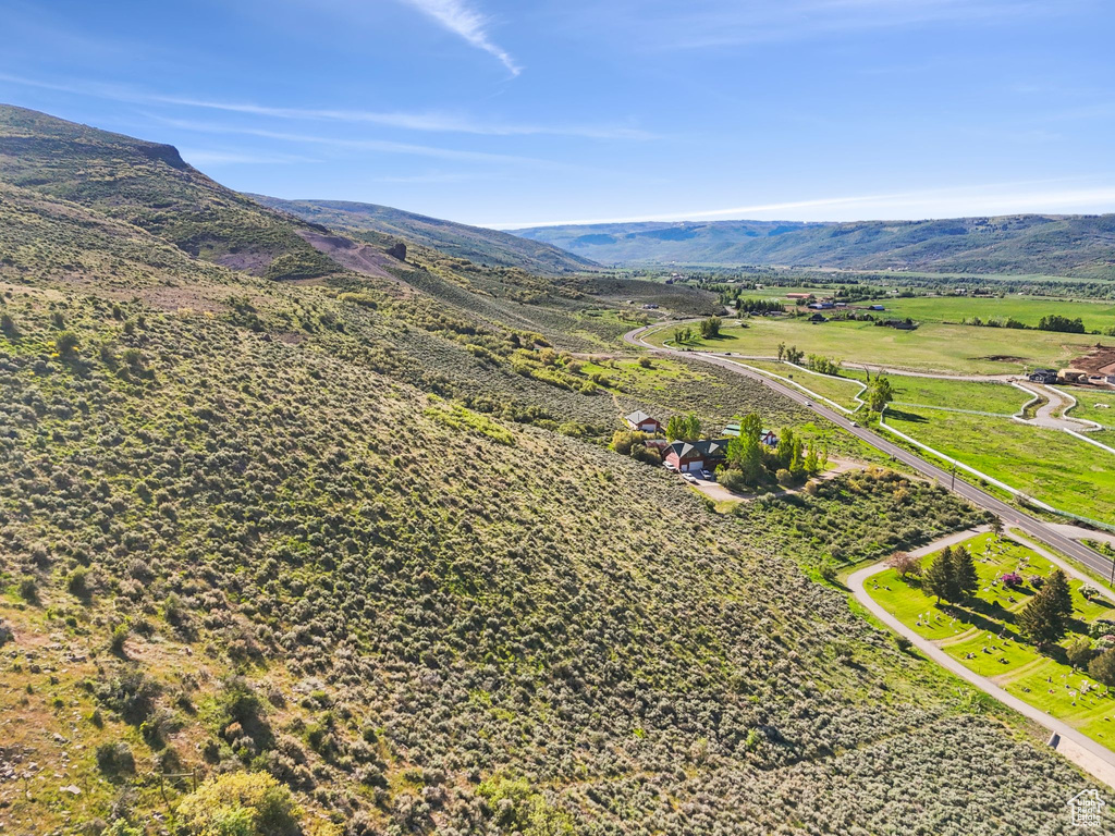 Drone / aerial view of mountains