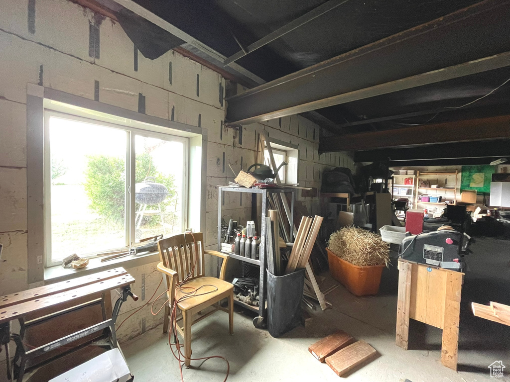 View of basement