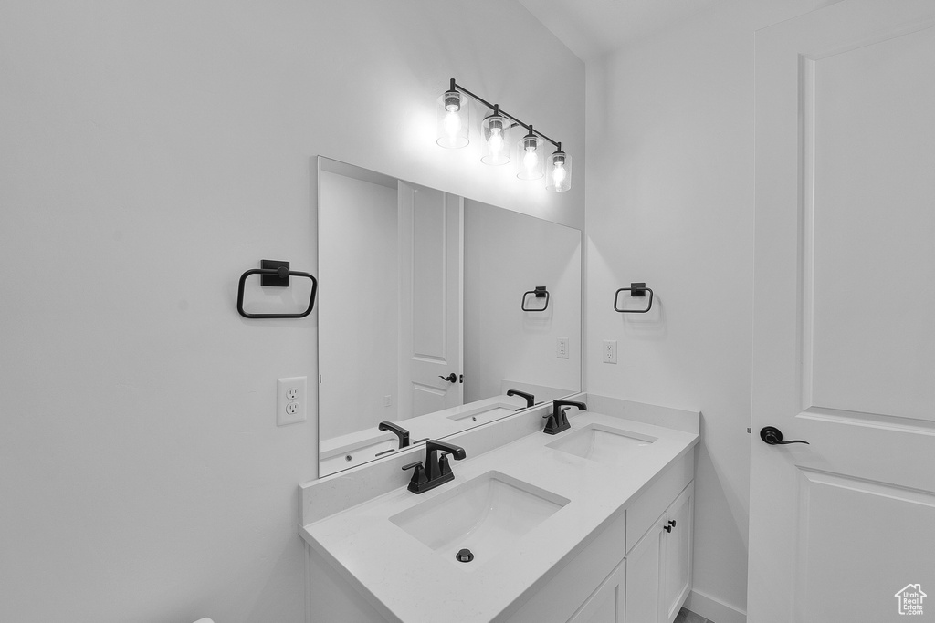 Bathroom with double vanity