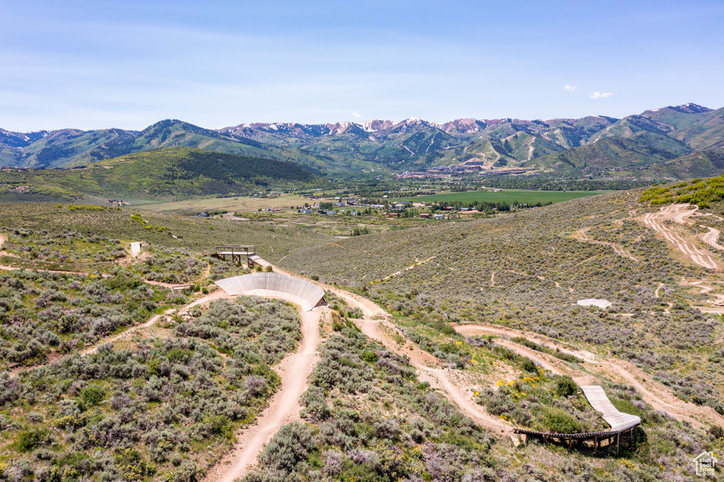 Mountain view featuring rural landscape