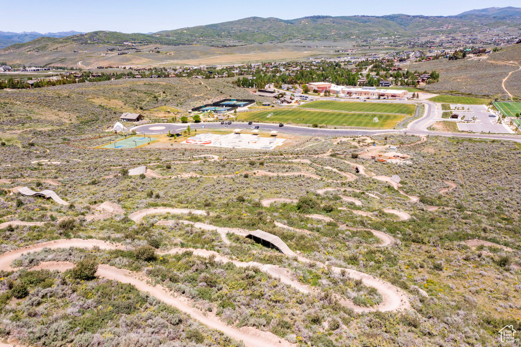 Bird's eye view of mountains