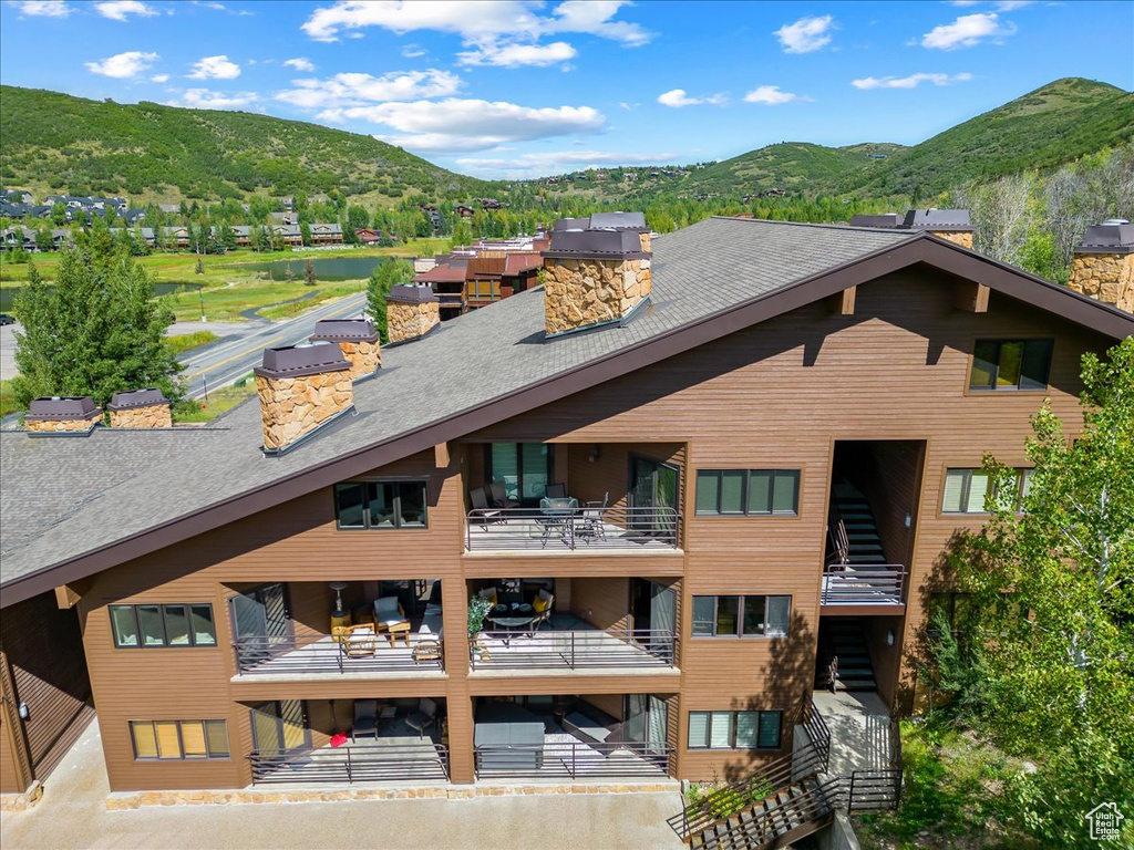 View of property featuring a mountain view