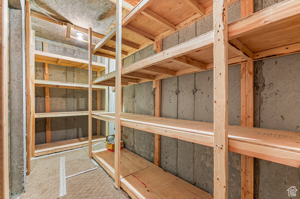 View of storage room