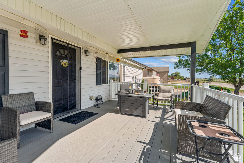 View of deck