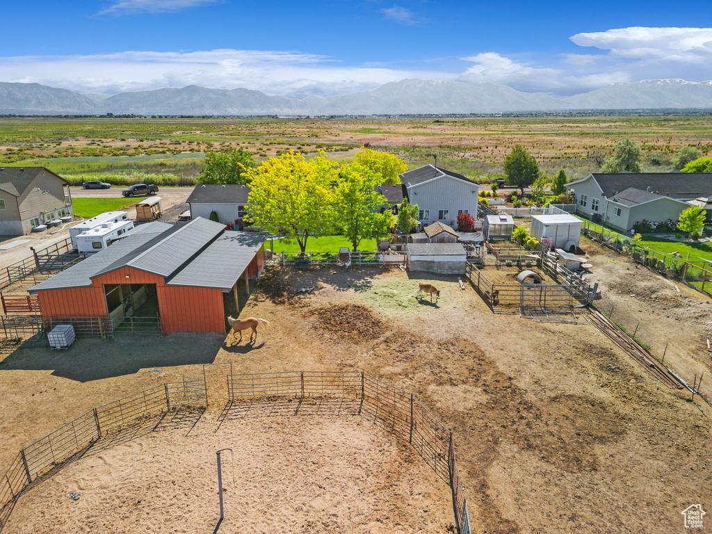 View of rural area with mountains