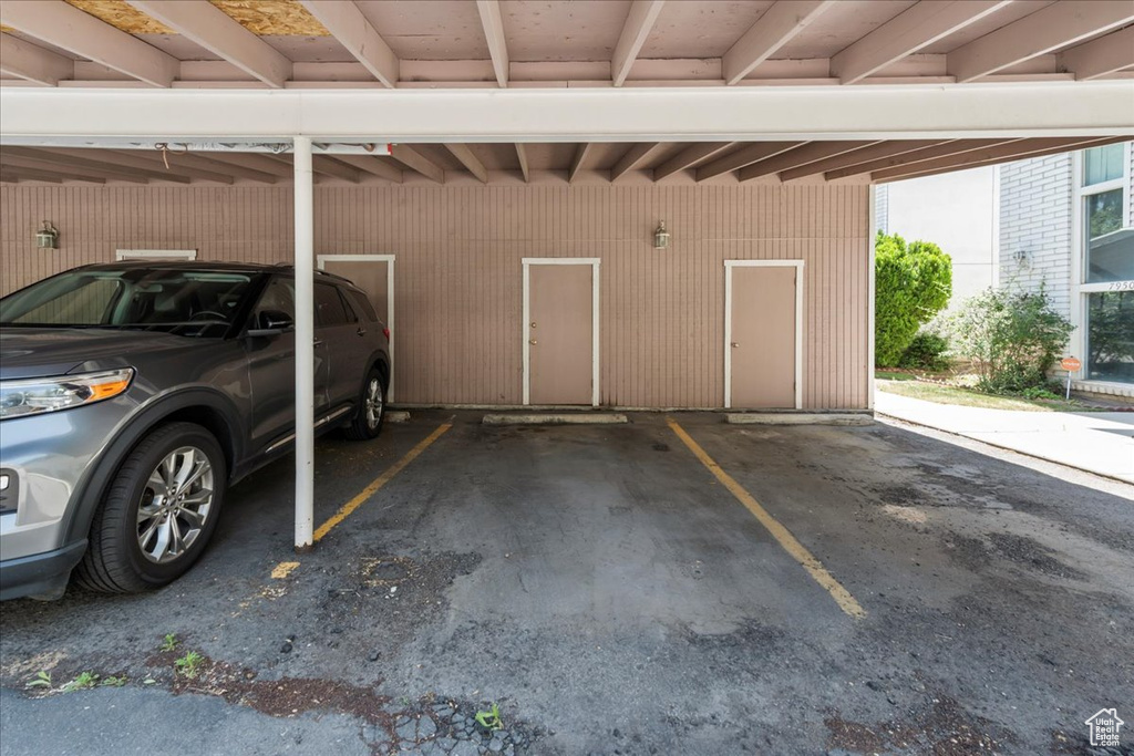 Garage with covered parking