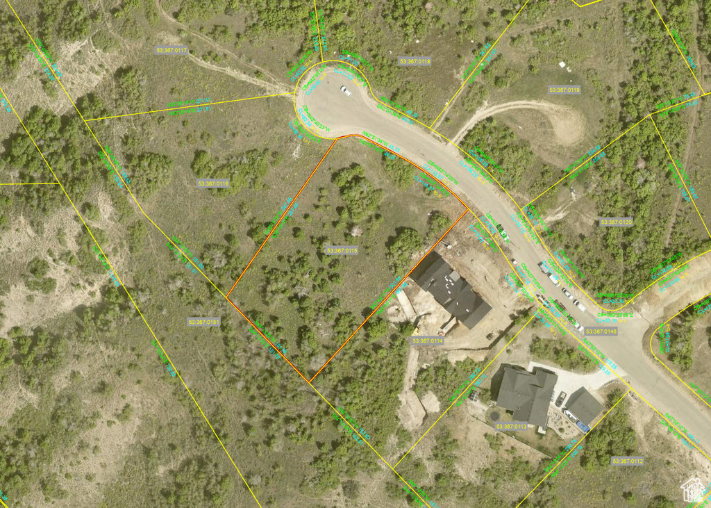 Map of property location with property parcel outlined