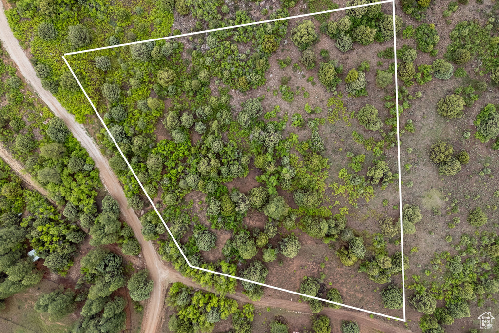 View of property location with property boundaries highlighted