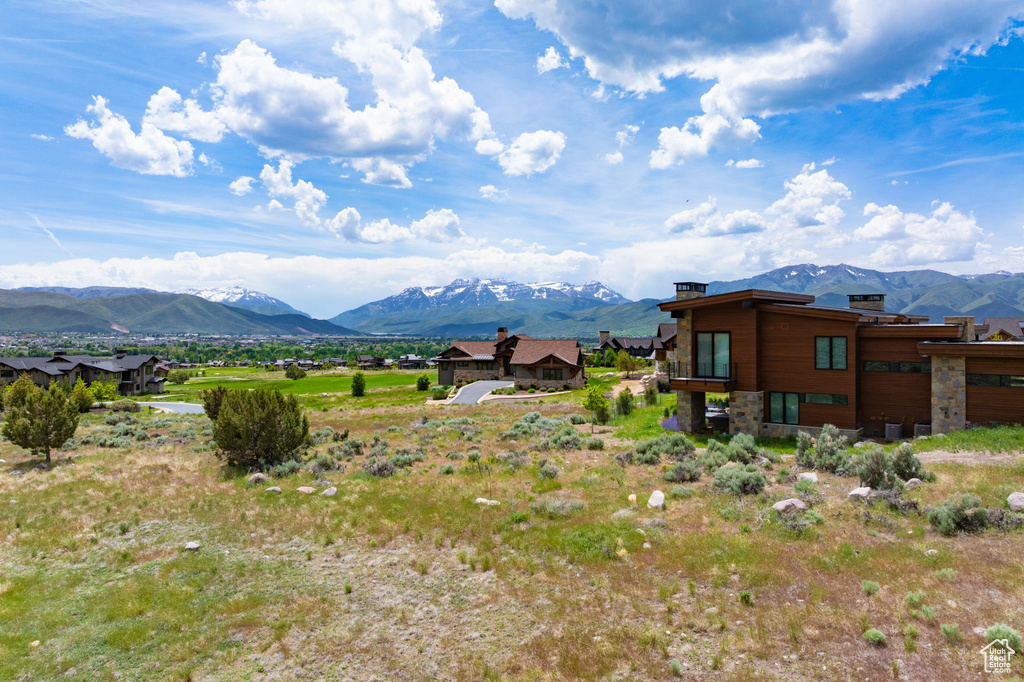 View of mountain backdrop