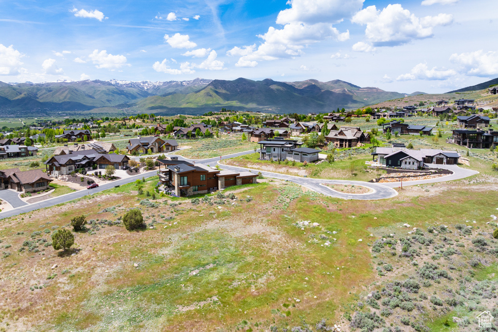 Mountain view featuring nearby suburban area