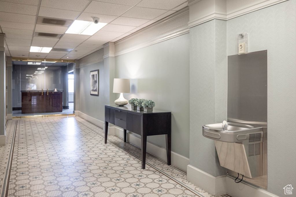 Common area featuring a security system