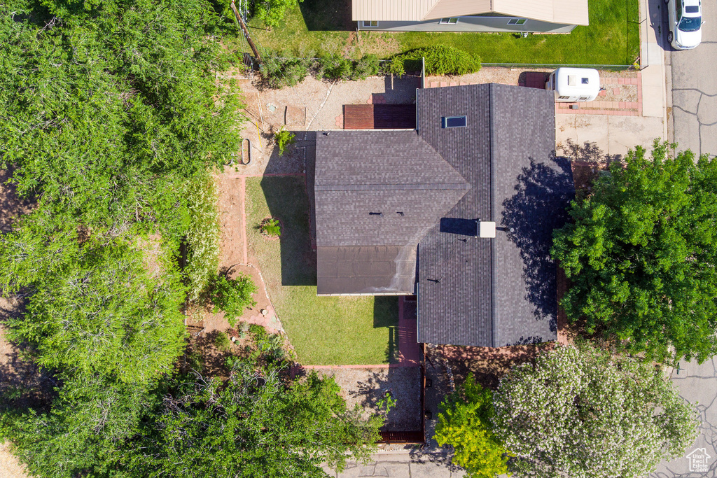 View from above of property