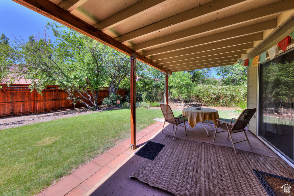 View of patio