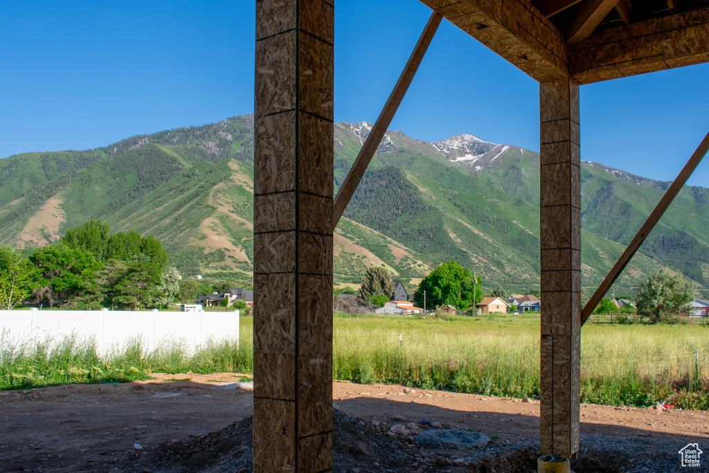 View of mountain background