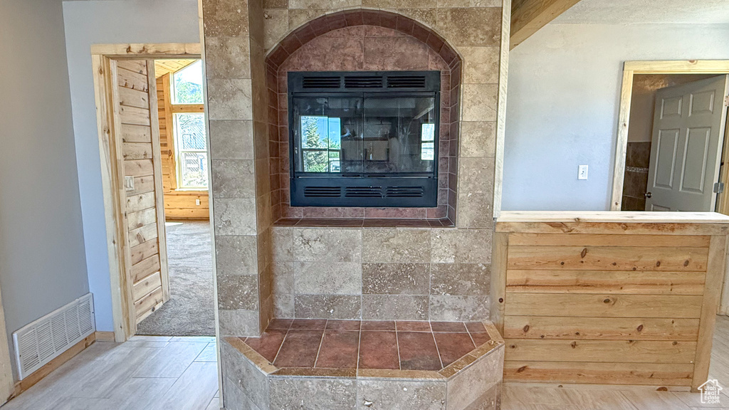 Detailed view of wood finished floors
