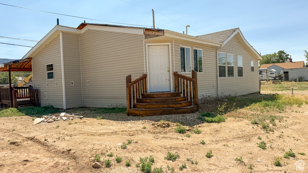 View of back of house