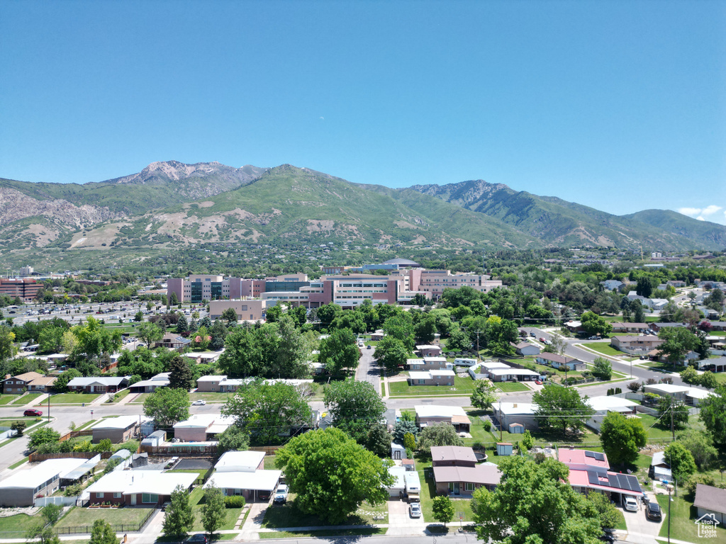 Drone / aerial view of mountains