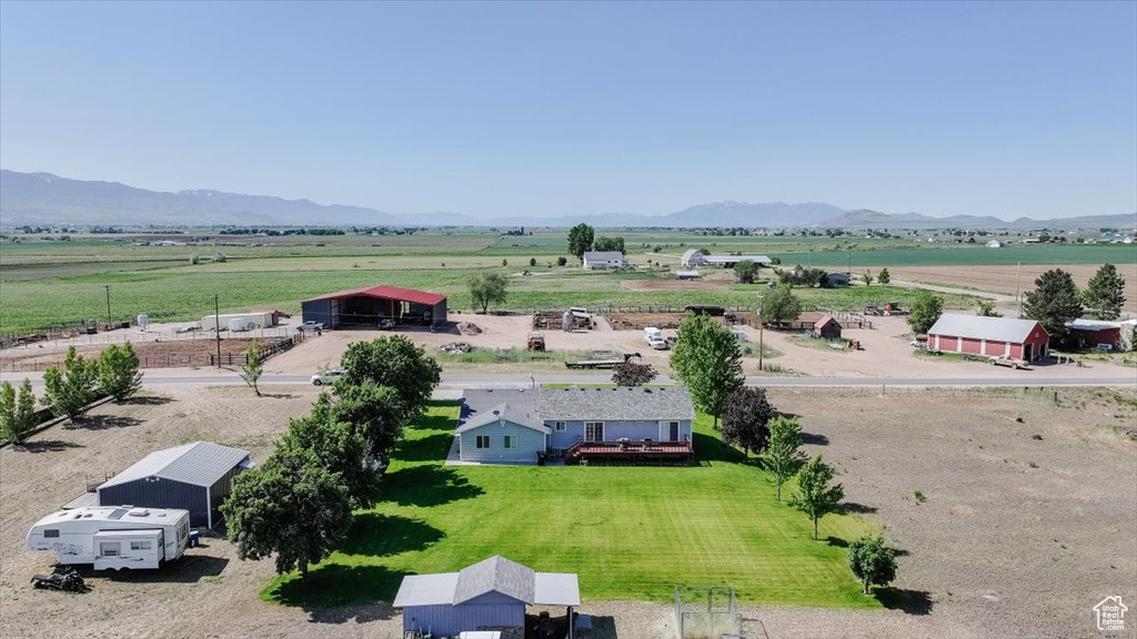View of rural area featuring a mountainous background