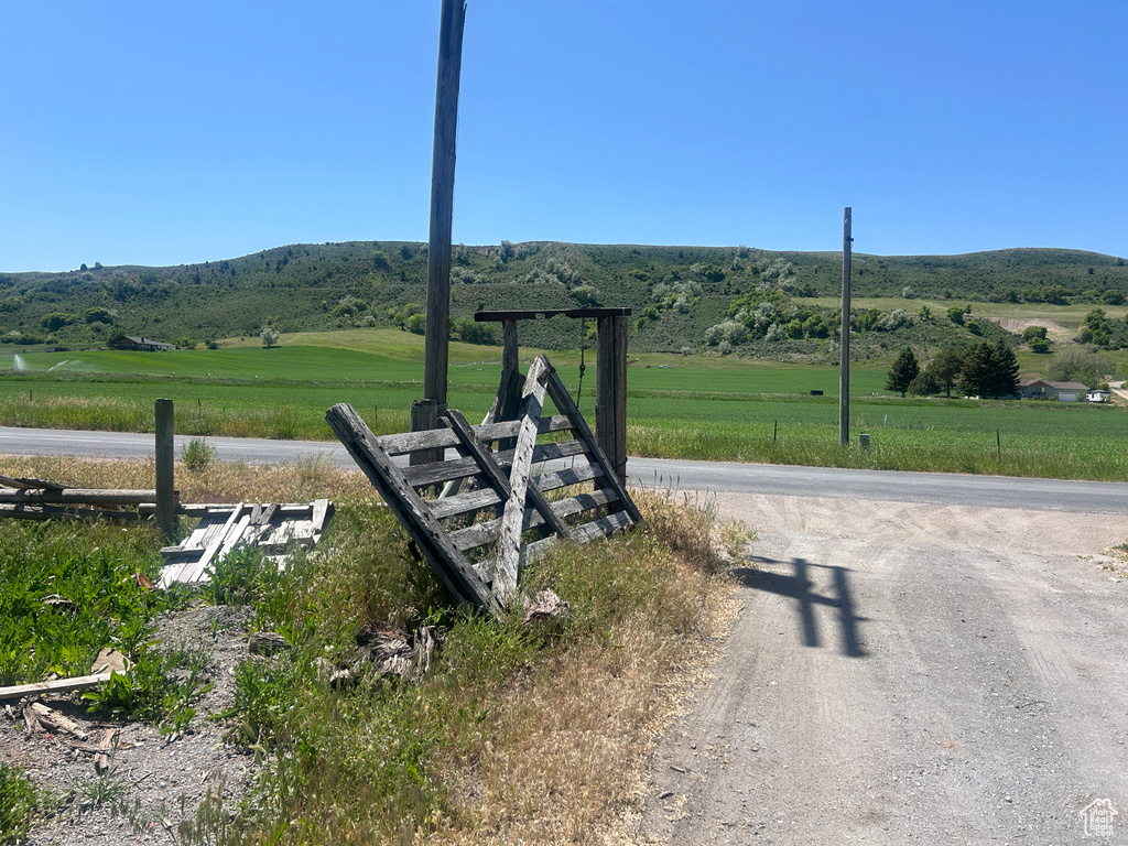 Mountain view featuring rural landscape