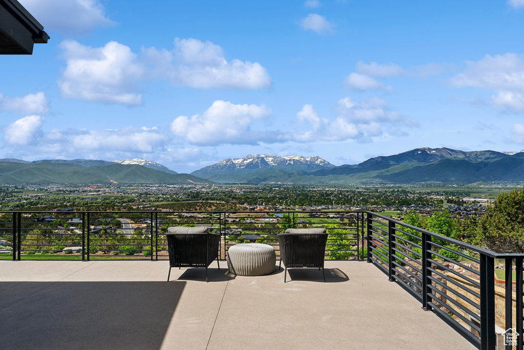 View of mountain backdrop
