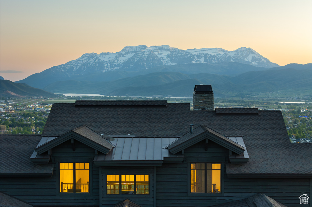 View of mountain background
