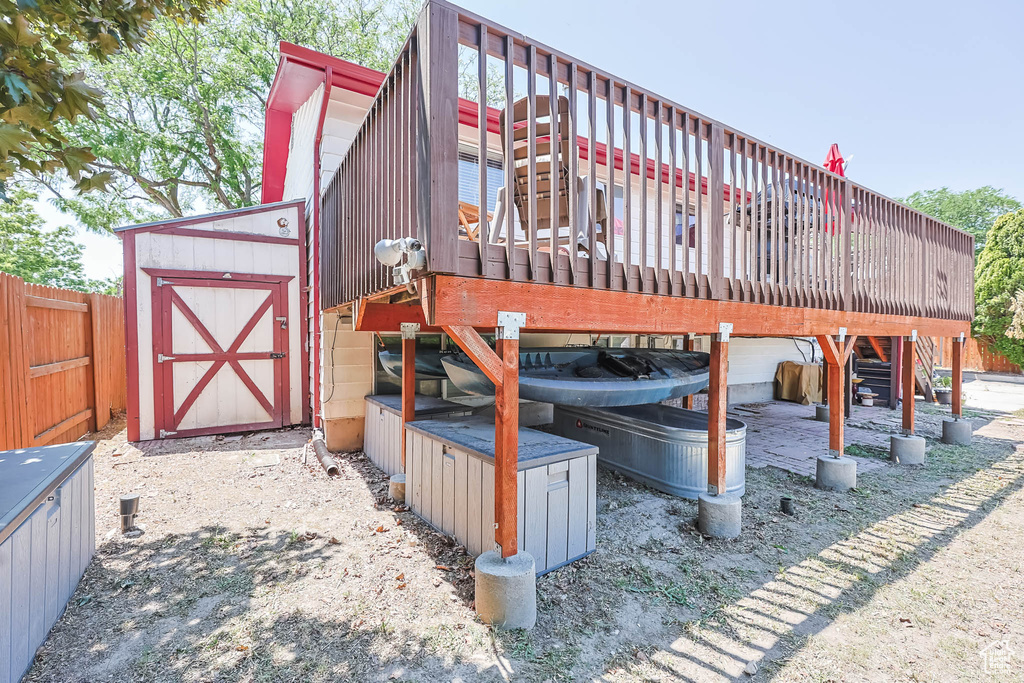 Exterior space with stairs