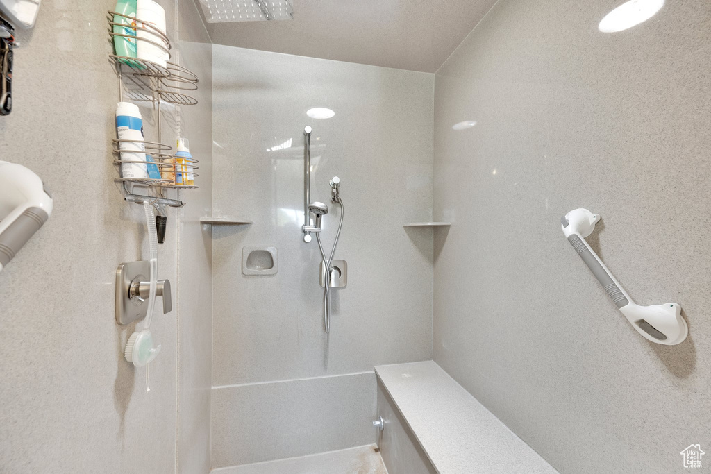 Full bath featuring a walk in shower
