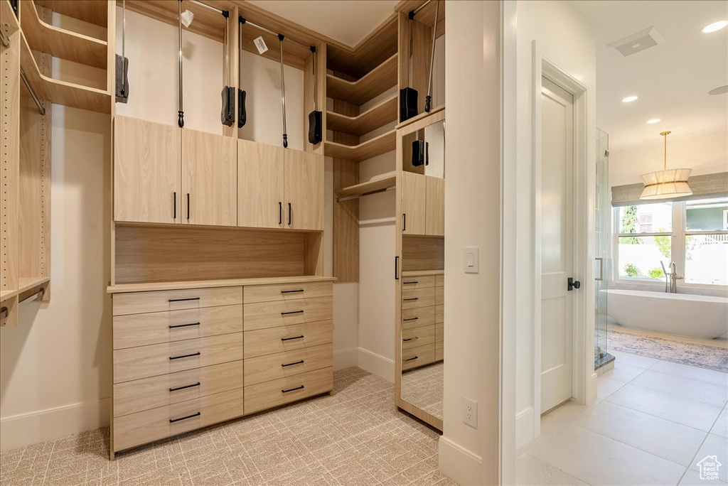 View of spacious closet