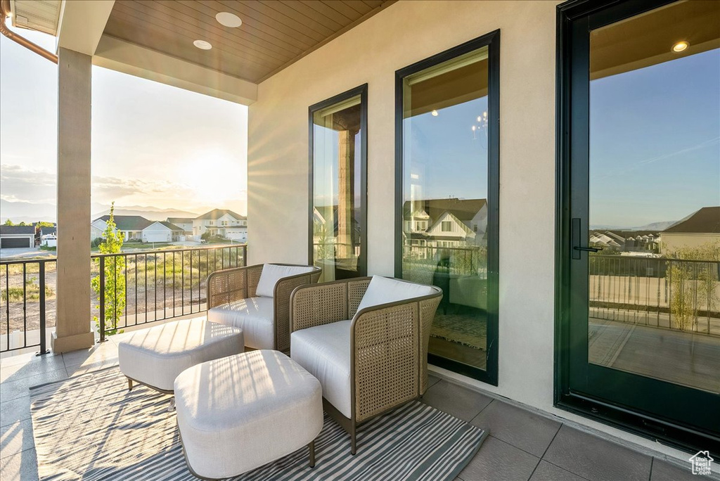 Balcony with a residential view