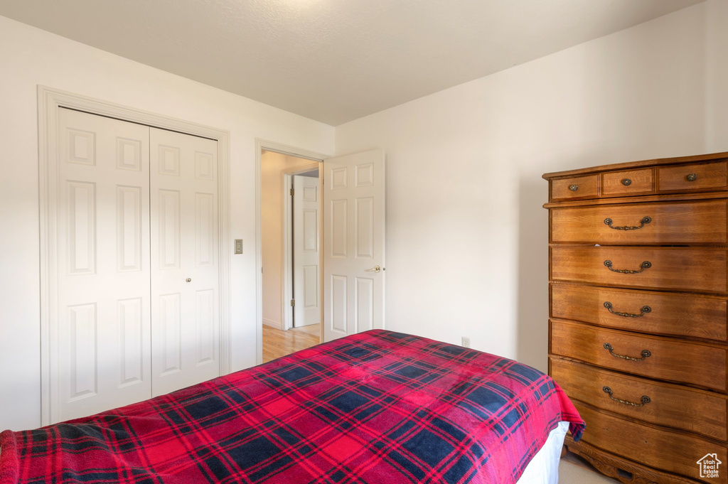 Bedroom featuring a closet