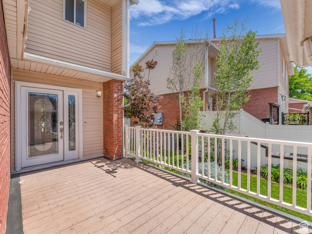 View of deck