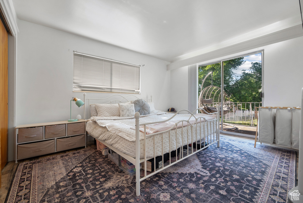 Bedroom featuring access to outside