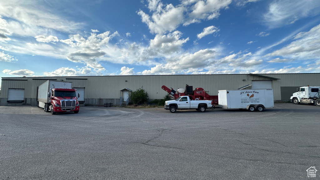 View of uncovered parking lot