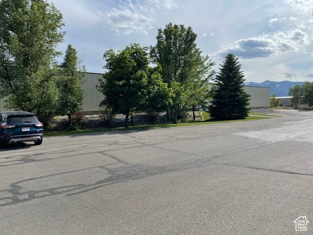 View of asphalt road with a mountain view