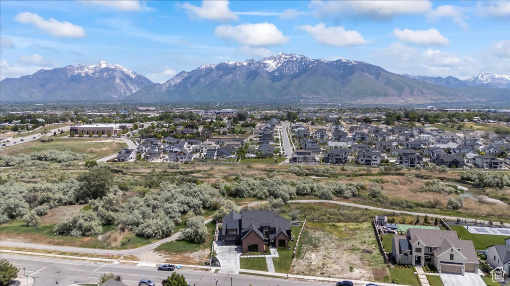 Mountain view featuring nearby suburban area