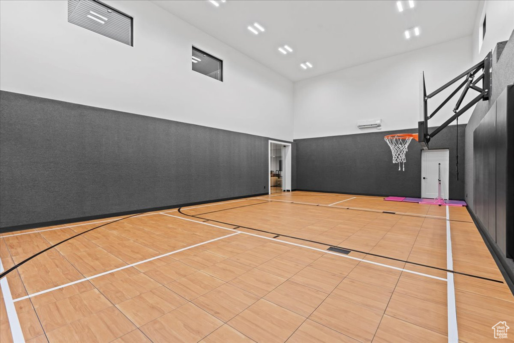View of basketball court featuring community basketball court