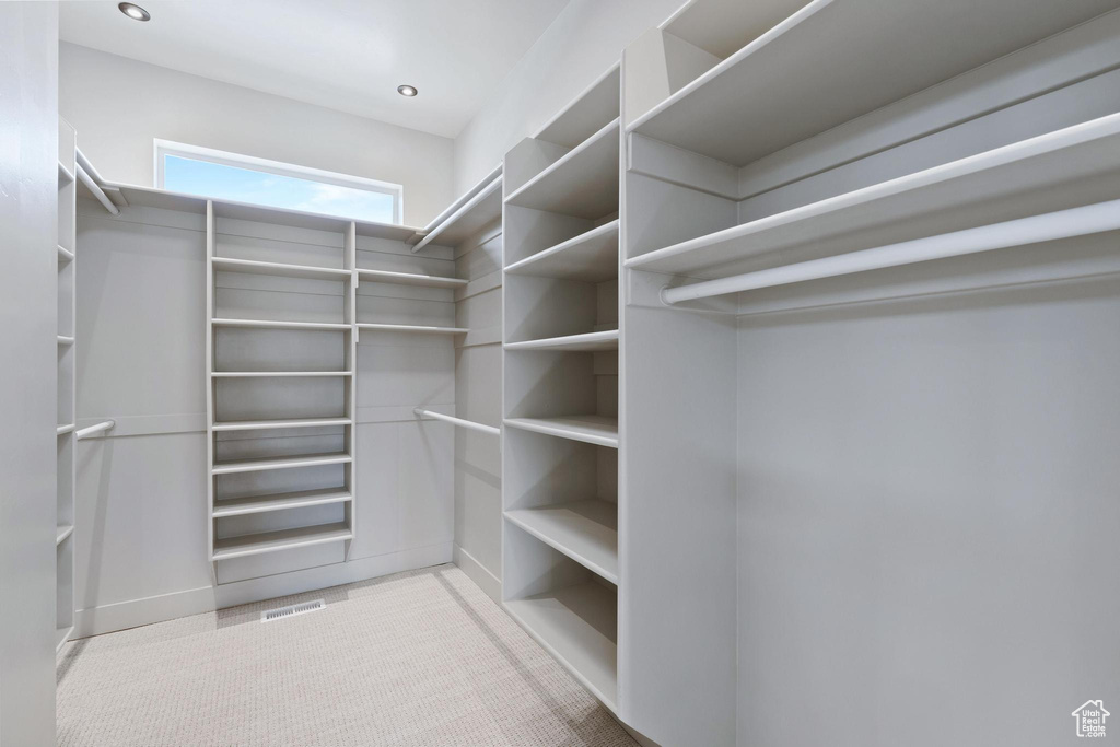 View of spacious closet